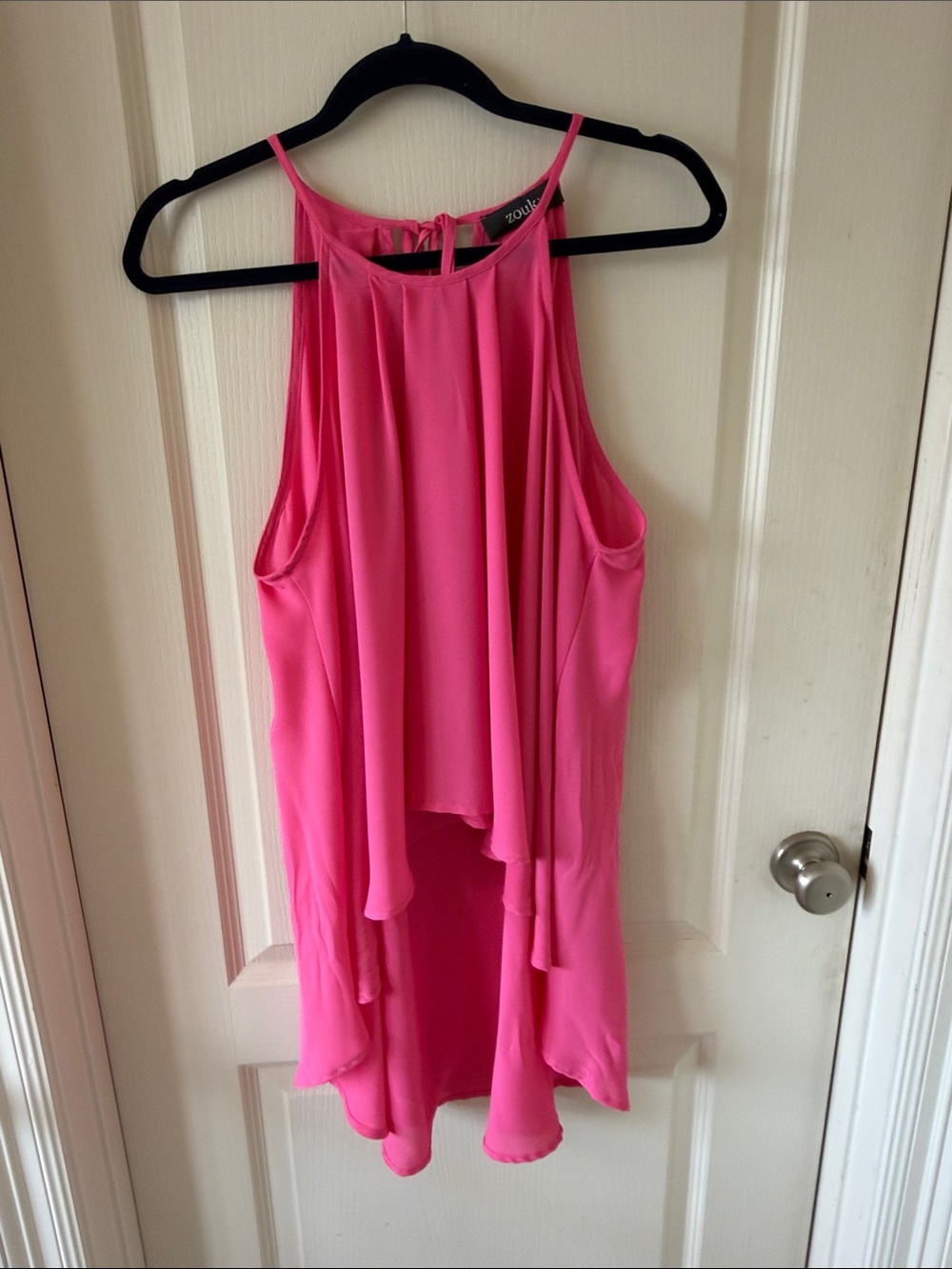 Zouk Pink Layered Halter Tunic.
